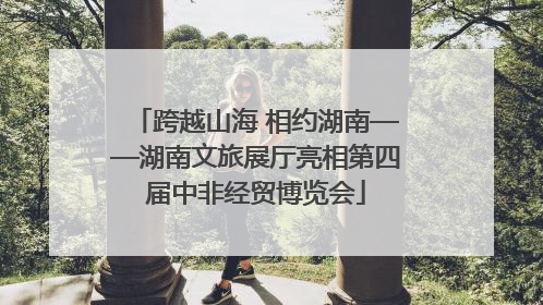 跨越山海 相约湖南——湖南文旅展厅亮相第四届中非经贸博览会