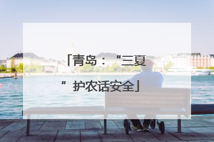 青岛：“三夏”护农话安全