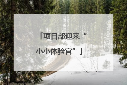 项目部迎来“小小体验官”