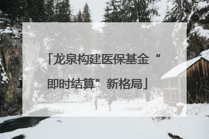 龙泉构建医保基金“即时结算”新格局