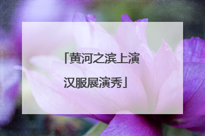黄河之滨上演汉服展演秀
