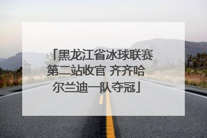 黑龙江省冰球联赛第二站收官 齐齐哈尔兰迪一队夺冠