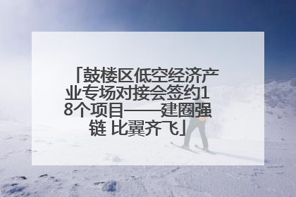 鼓楼区低空经济产业专场对接会签约18个项目——建圈强链 比翼齐飞