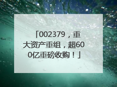 002379，重大资产重组，超600亿重磅收购！