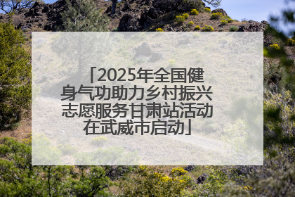 2025年全国健身气功助力乡村振兴志愿服务甘肃站活动在武威市启动