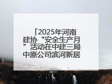 2025年河南建协“安全生产月”活动在中建三局中原公司滨河新居项目启动