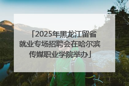 2025年黑龙江留省就业专场招聘会在哈尔滨传媒职业学院举办