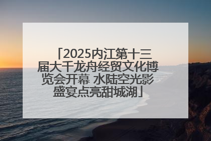 2025内江第十三届大千龙舟经贸文化博览会开幕 水陆空光影盛宴点亮甜城湖