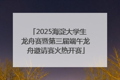 2025海淀大学生龙舟赛暨第三届端午龙舟邀请赛火热开赛