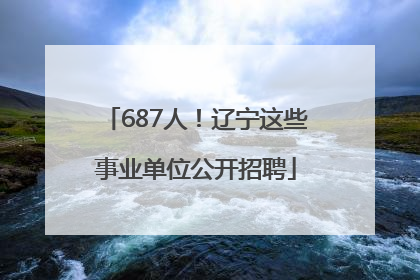 687人！辽宁这些事业单位公开招聘