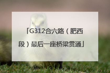G312合六路（肥西段）最后一座桥梁贯通