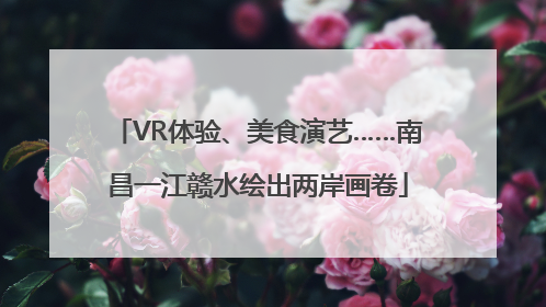 VR体验、美食演艺……南昌一江赣水绘出两岸画卷